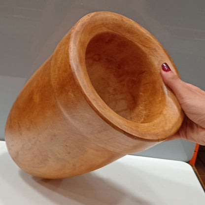 Vaso Decorativo Home&Co Madeira Natural 27x20cm para Flores