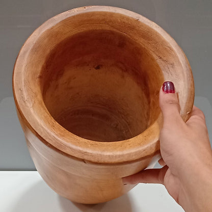 Vaso Decorativo Home&Co Madeira Natural 27x20cm para Flores