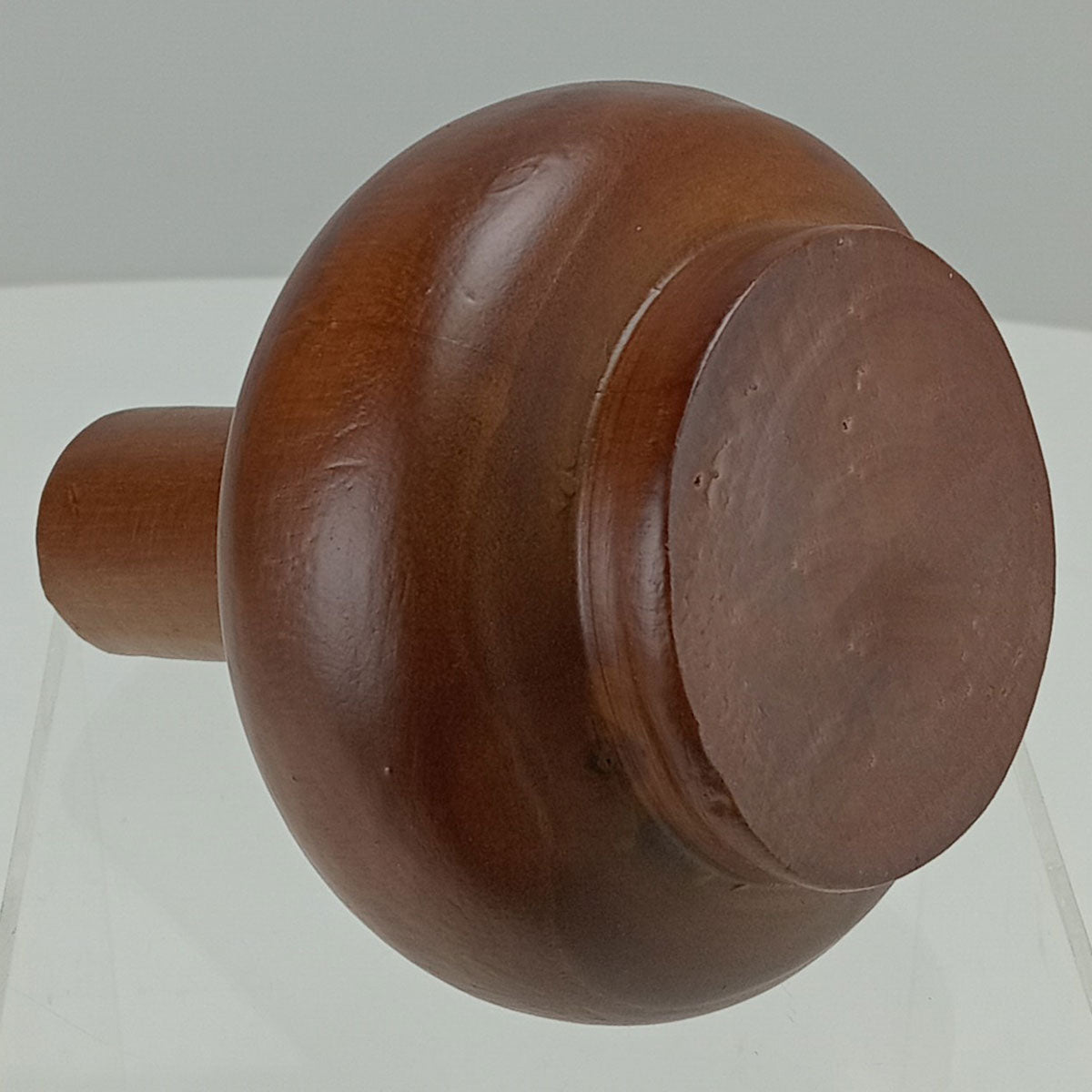 Vaso de Madeira Natural Home&Co 16x13cm para Decoração de Ambientes