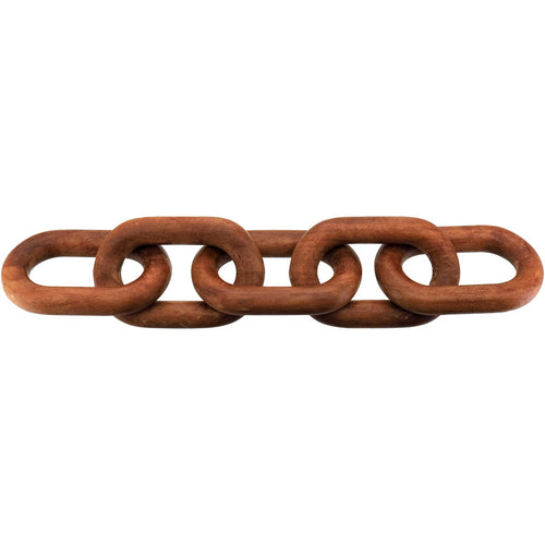 Adorno Corrente Home&Co Madeira Natural 6x52cm para Decoração