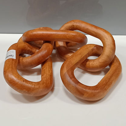 Adorno Corrente Home&Co Madeira Natural 6x52cm para Decoração