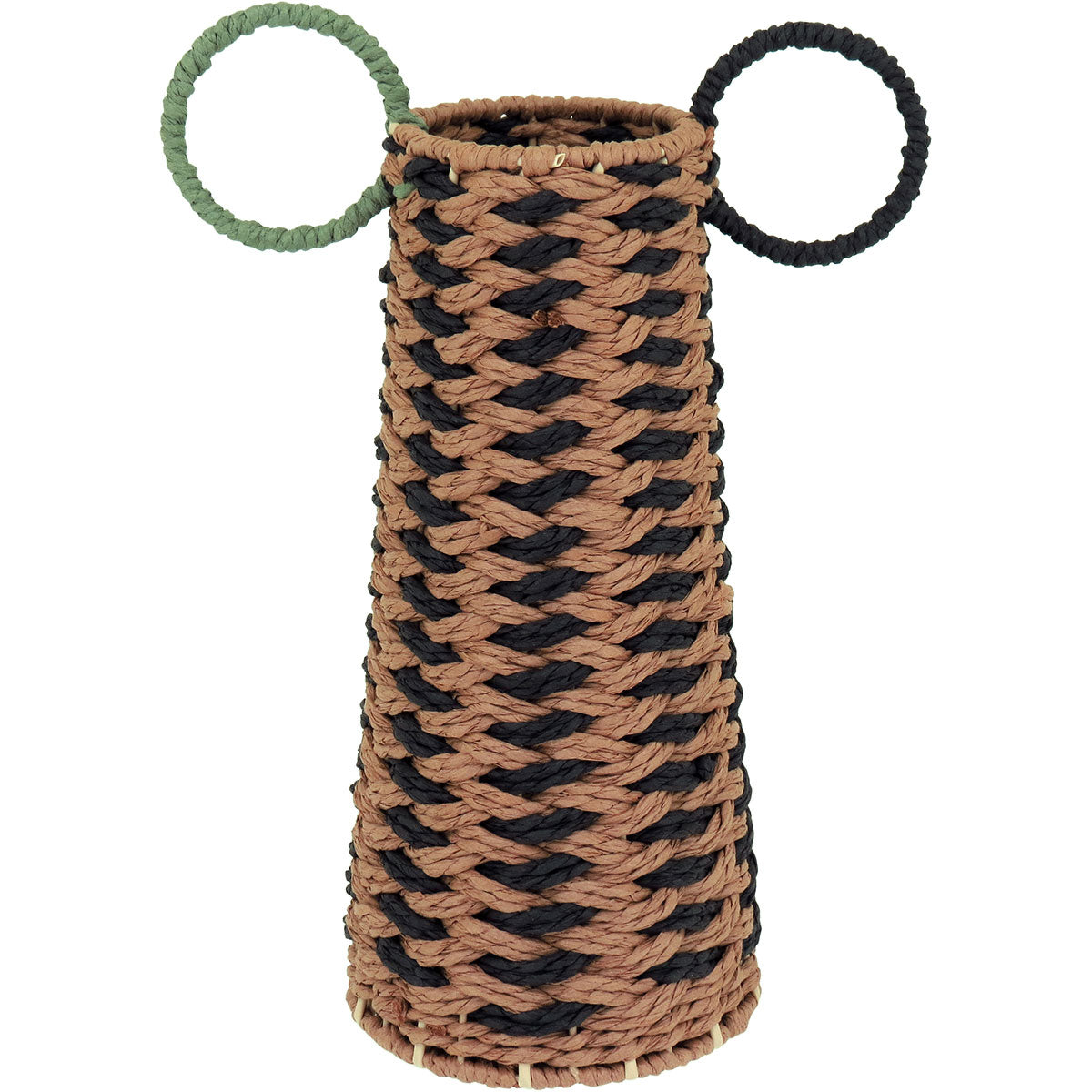 Vaso de Fibra Bege 34x36cm para Decoração de Interiores