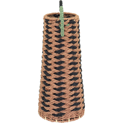 Vaso de Fibra Bege 34x36cm para Decoração de Interiores