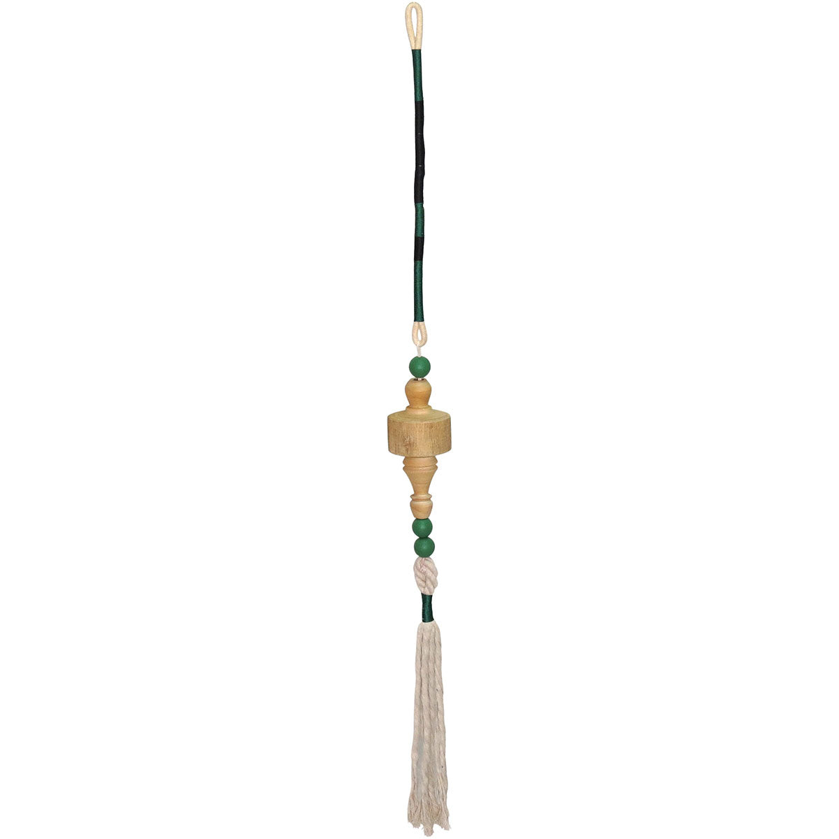 Adorno de Parede Colar Tecido Verde 114cm para Decoração Elegante