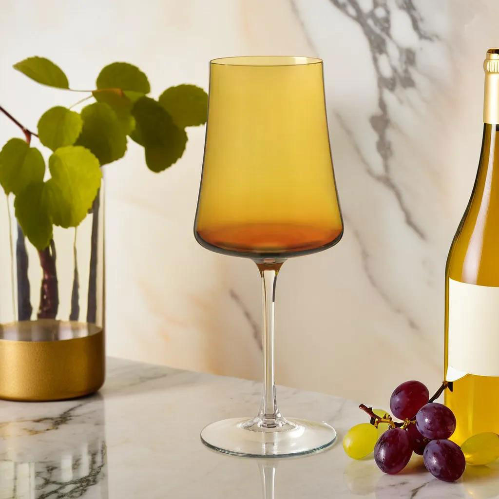 Jogo de Taças de Água Home&Co Latour Vidro Âmbar 560ml 24cm