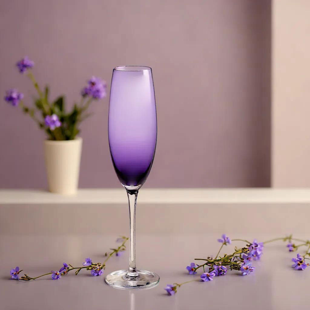 Conjunto 2 Taças de Champanhe Home&Co Opus Vidro Violeta 230ml