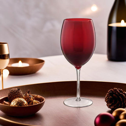 Conjunto 2 Taças de Vidro Vermelho Home&Co Opus 590ml 23x9cm