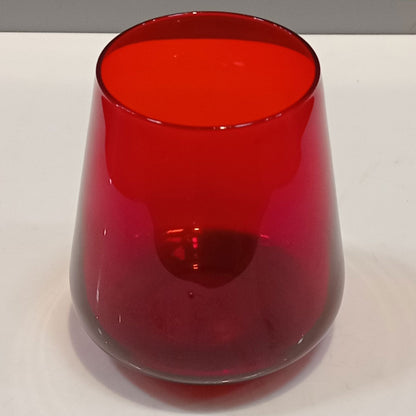 Copo Home&Co Comodoro Vidro Vermelho 400ml 10x9x9cm