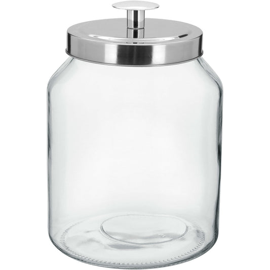 Pote de Vidro Transparente Home&Co 3L 26x16x16cm para Armazenamento