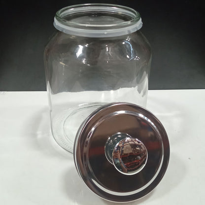 Pote de Vidro Transparente Home&Co 3L 26x16x16cm para Armazenamento