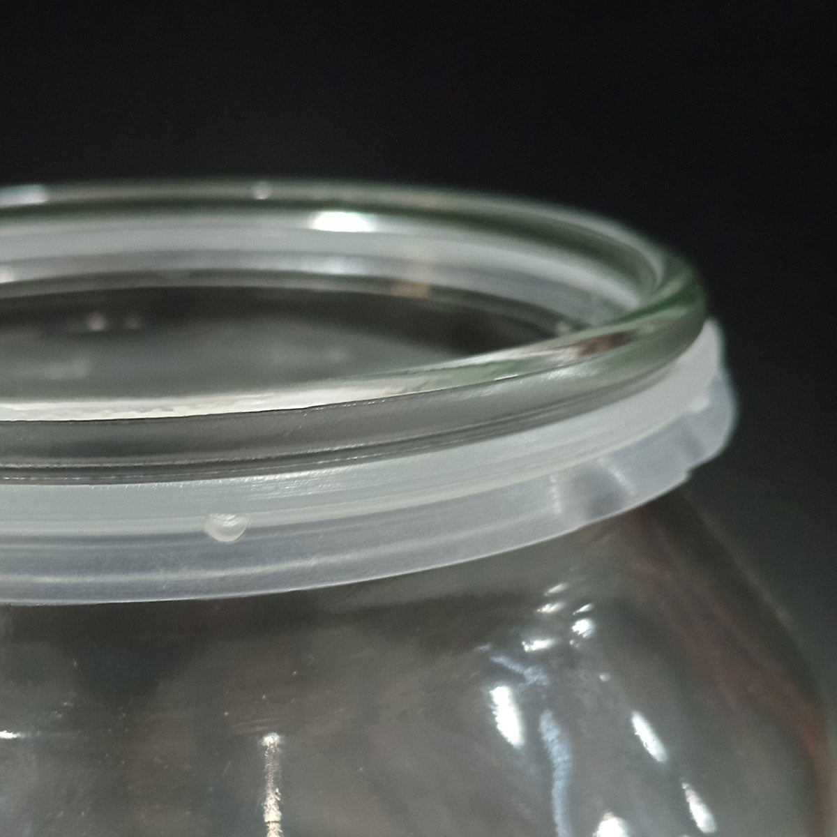 Pote de Vidro Transparente Home&Co 3L 26x16x16cm para Armazenamento