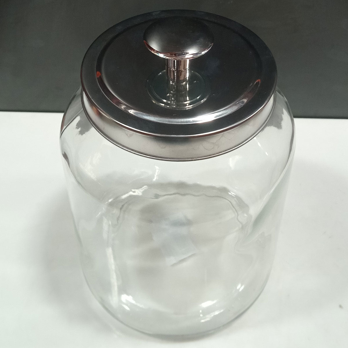 Pote de Vidro Transparente Home&Co 3L 26x16x16cm para Armazenamento