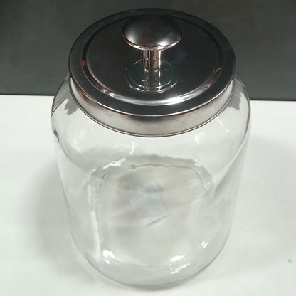 Pote de Vidro Transparente Home&Co 3L 26x16x16cm para Armazenamento