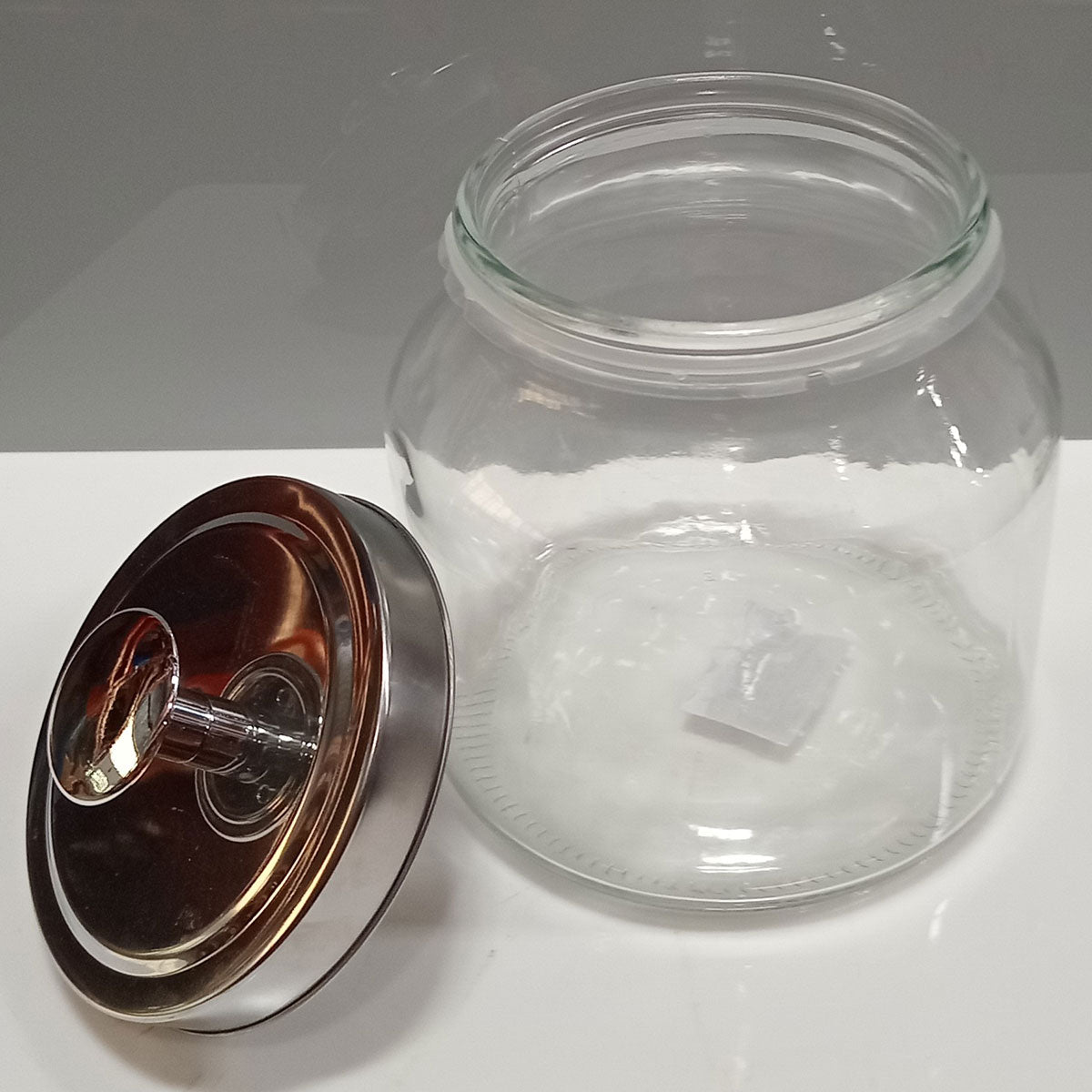 Pote de Vidro Home&Co 2L Transparente com Tampa Hermética 21x16cm