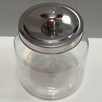 Pote de Vidro Home&Co 2L Transparente com Tampa Hermética 21x16cm