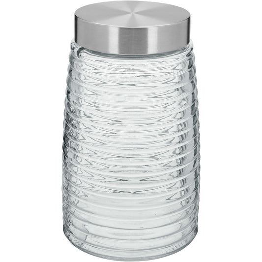 Pote de Vidro Home&Co 1,6L Transparente 20x12x12cm para Armazenamento