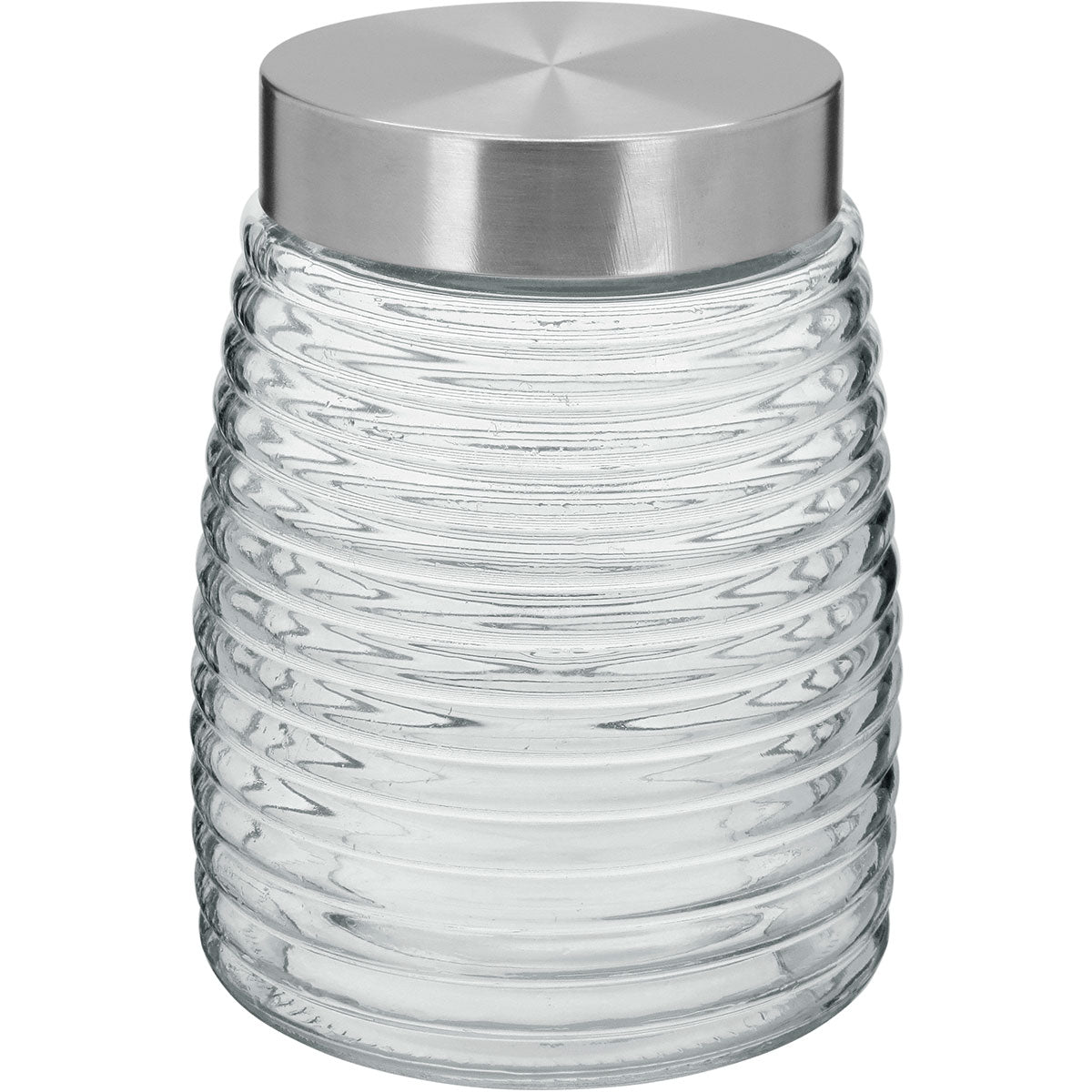 Pote de Vidro Transparente Home&Co 1,2L 16x12cm para Armazenamento