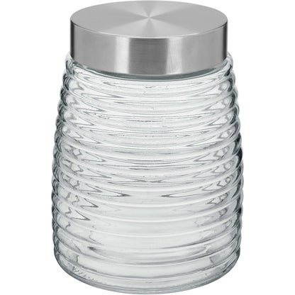 Pote de Vidro Transparente Home&Co 1,2L 16x12cm para Armazenamento