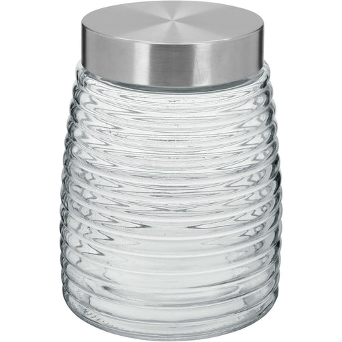 Pote de Vidro Transparente Home&Co 1,2L 16x12cm para Armazenamento