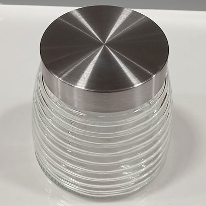 Pote de Vidro Transparente 800ml Home&Co 12x12x12cm para Alimentos