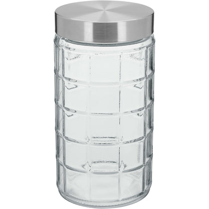 Pote de Vidro 1,5L Home&Co Transparente com Tampa Rosca 22x11x11cm