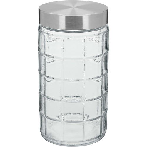 Pote de Vidro 1,5L Home&Co Transparente com Tampa Rosca 22x11x11cm