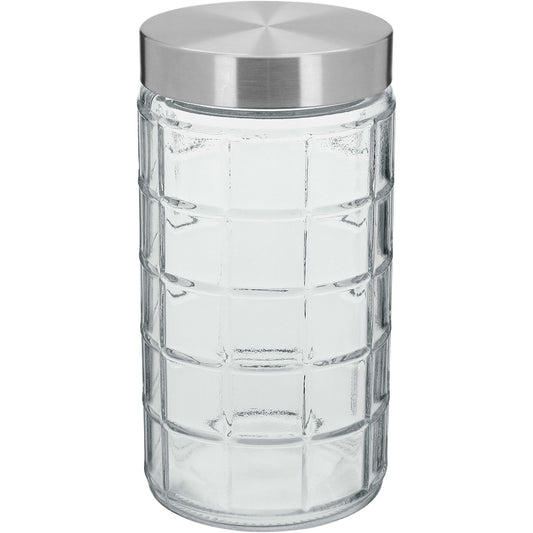 Pote de Vidro 1,5L Home&Co Transparente com Tampa Rosca 22x11x11cm