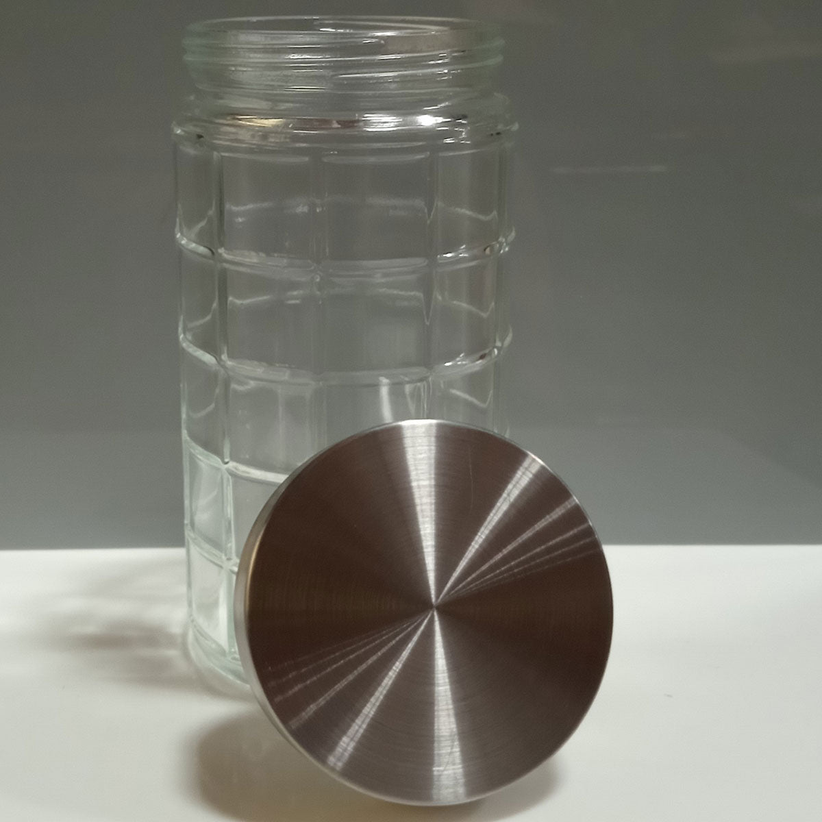 Pote de Vidro 1,5L Home&Co Transparente com Tampa Rosca 22x11x11cm