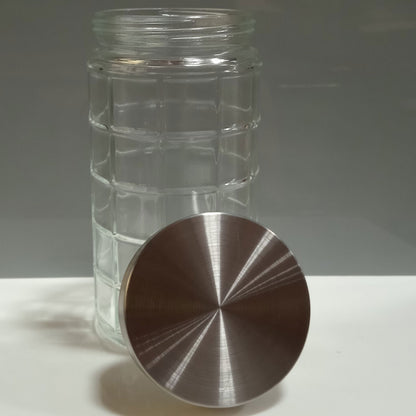 Pote de Vidro 1,5L Home&Co Transparente com Tampa Rosca 22x11x11cm