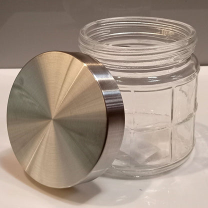 Pote de Armazenamento em Vidro Transparente 800ml Home&Co 12x11cm