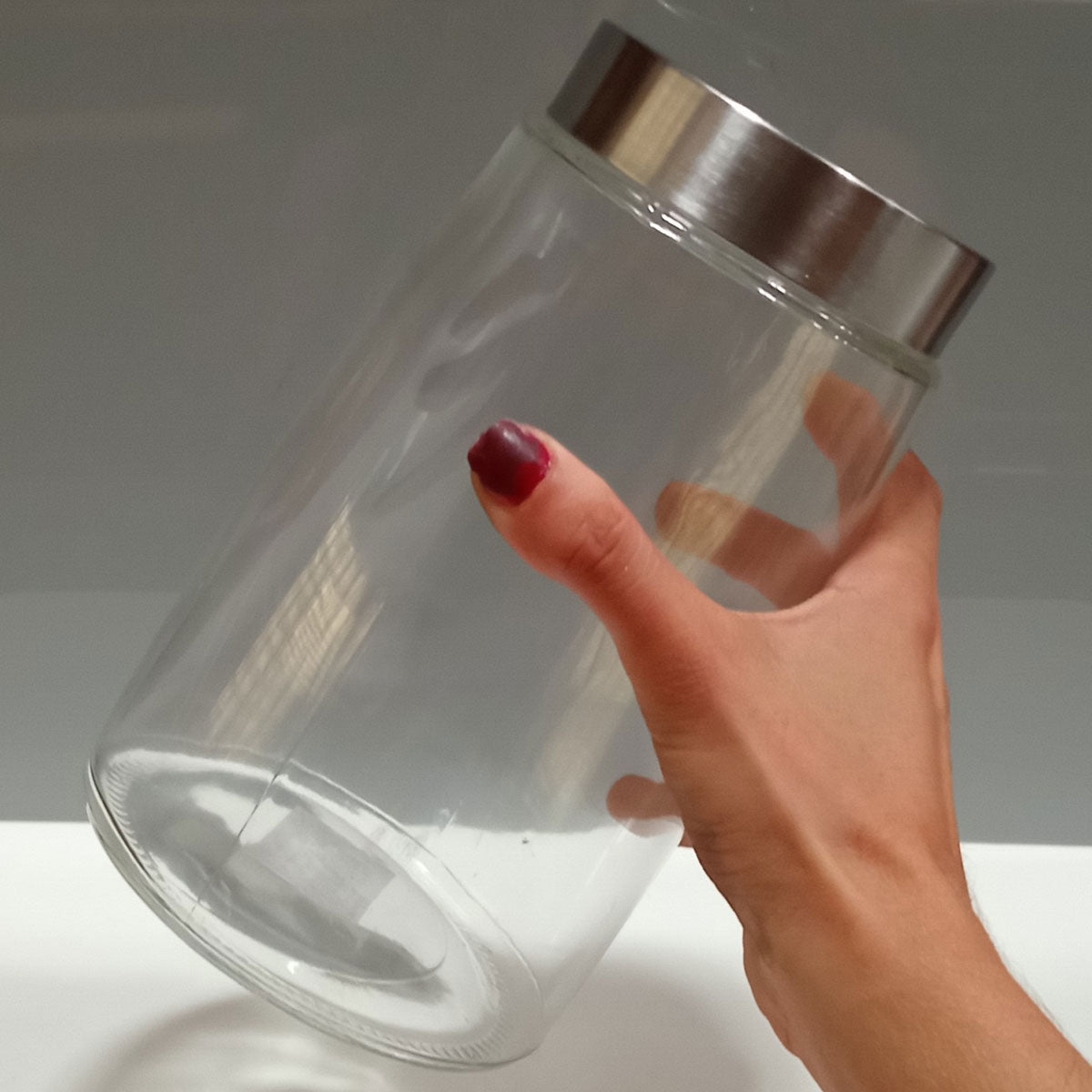 Pote de Vidro Transparente Home&Co 1,6L 20x12cm para Alimentos