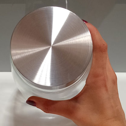 Pote de Vidro Transparente 1,2L Home&Co 16x12x12cm para Alimentos