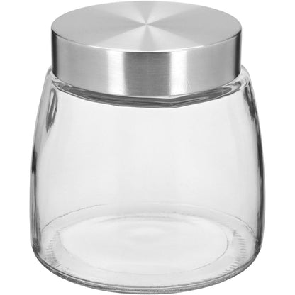 Pote de Vidro 800ml Home&Co Transparente com Tampa Hermética 12x12cm