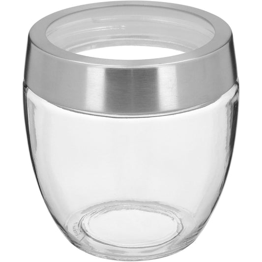 Pote de Vidro Transparente Home&Co 600ml com Tampa de Rosca 12x12cm