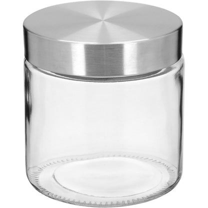 Pote de Vidro Transparente 850ml Home&Co com Tampa Rosca 12x11cm