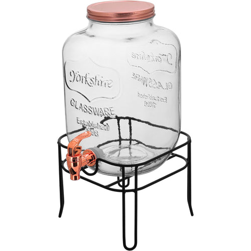 Refresqueira de Vidro 5L Home&Co Transparente com Torneira 38x19cm