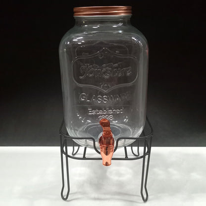 Refresqueira de Vidro 5L Home&Co Transparente com Torneira 38x19cm