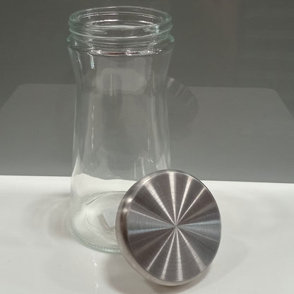 Pote de Vidro Home&Co 1,1L Transparente 21x11x11cm para Mantimentos