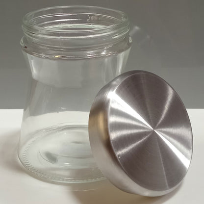 Pote de Vidro Transparente Home&Co 550ml 11x11cm para Alimentos