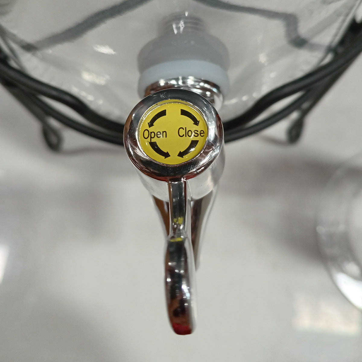 Refresqueira de Vidro 5,5L Home&Co Transparente com Suporte e Torneira