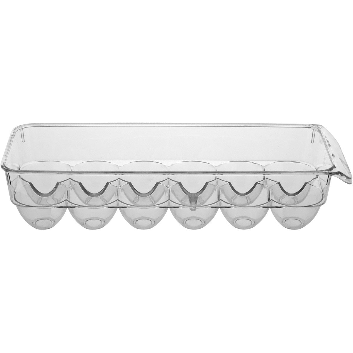 Porta Ovos Acrílico Transparente para Geladeira 8x12x32cm