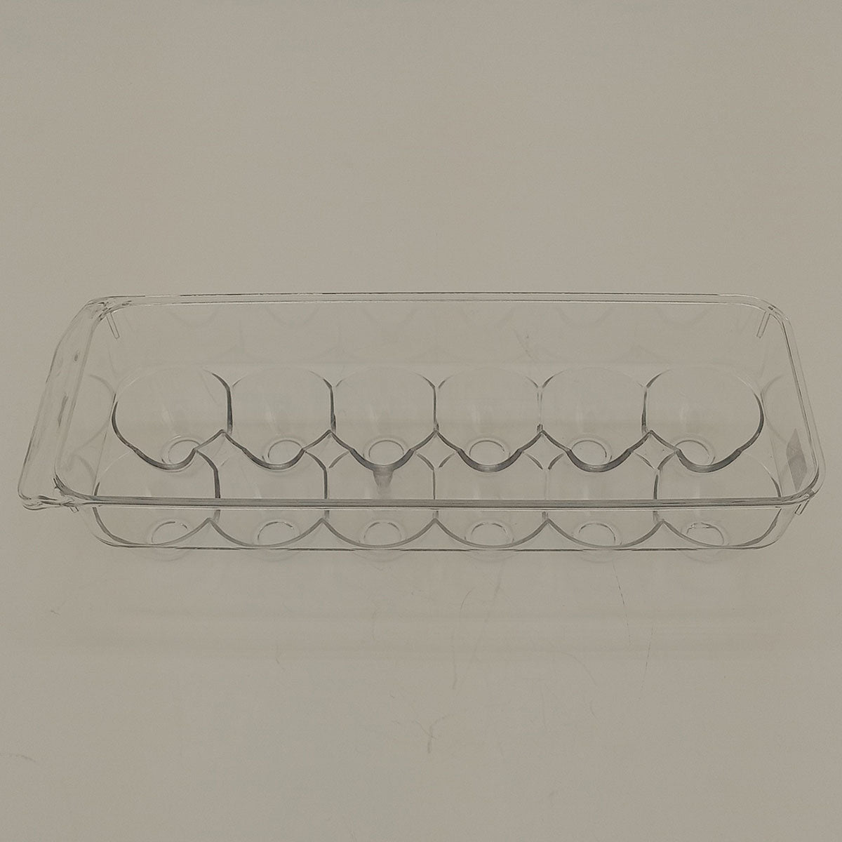 Porta Ovos Acrílico Transparente para Geladeira 8x12x32cm