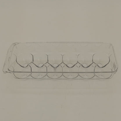 Porta Ovos Acrílico Transparente para Geladeira 8x12x32cm