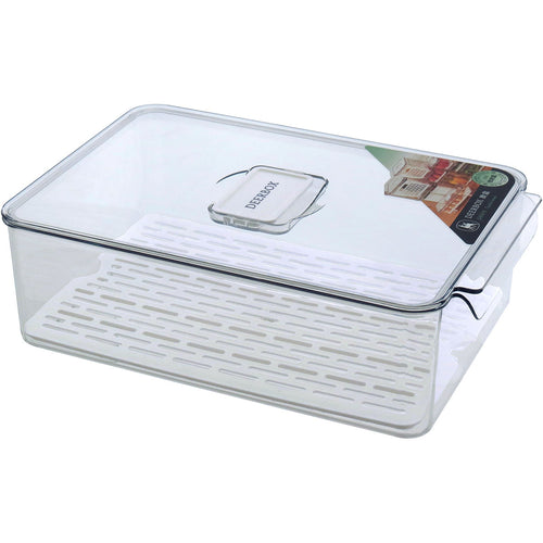 Caixa Organizadora para Geladeira Acrílico Transparente 10x21x32cm