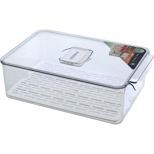 Caixa Organizadora para Geladeira Acrílico Transparente 10x21x32cm