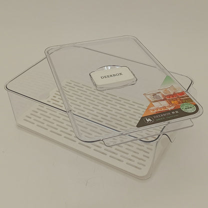 Caixa Organizadora para Geladeira Acrílico Transparente 10x21x32cm