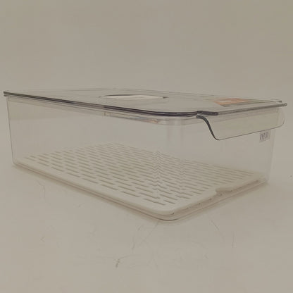 Caixa Organizadora para Geladeira Acrílico Transparente 10x21x32cm