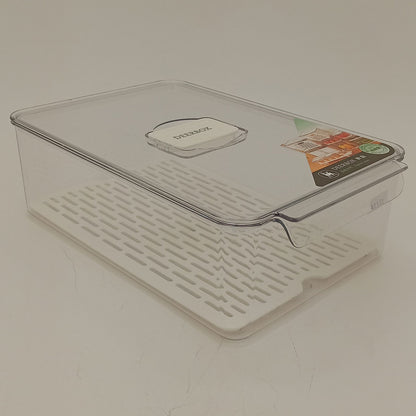 Caixa Organizadora para Geladeira Acrílico Transparente 10x21x32cm