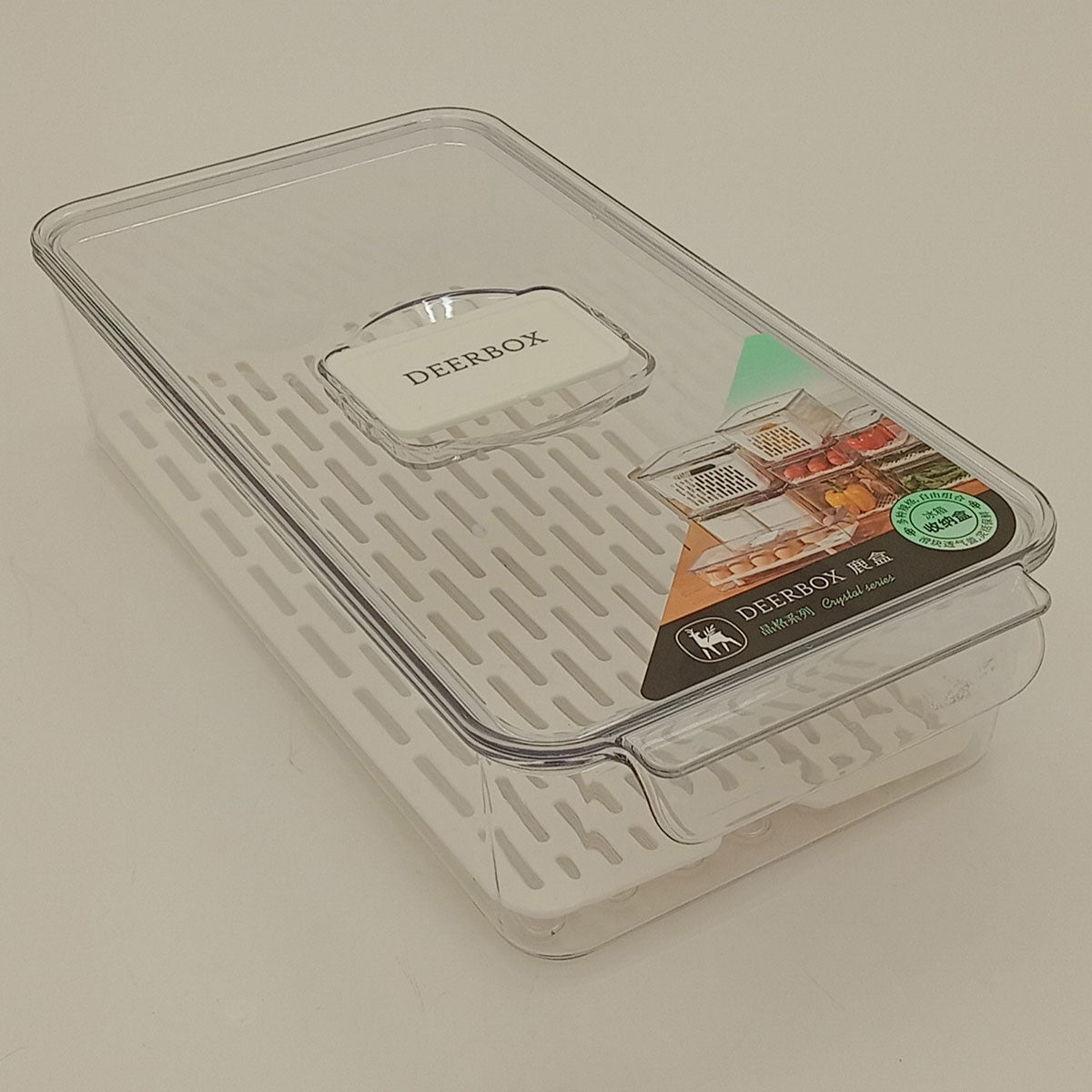 Caixa Organizadora para Geladeira Acrílico Transparente 7x16x31cm