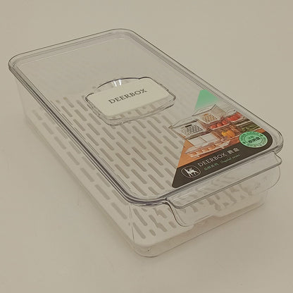 Caixa Organizadora para Geladeira Acrílico Transparente 7x16x31cm